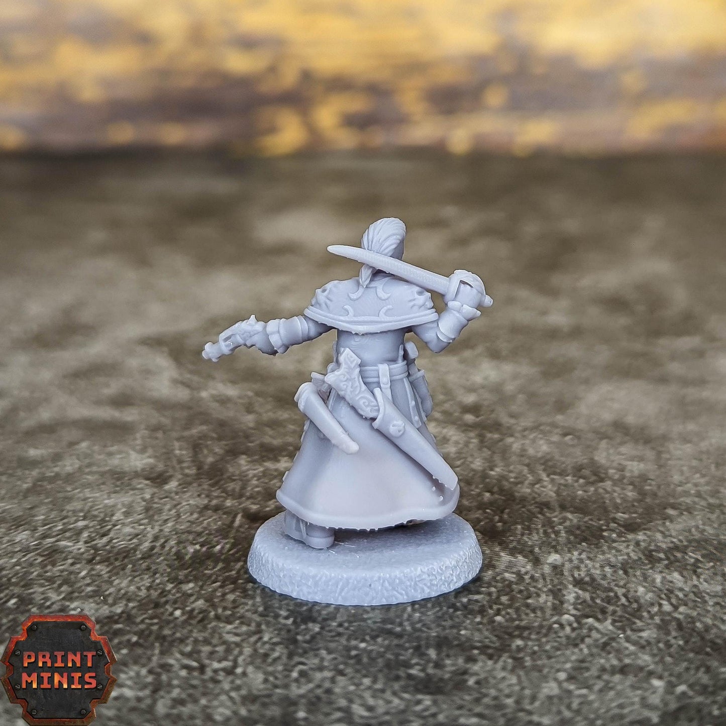 Gabriel - Bounty Hunter -  Sci-Fi Grimdark Mercenaries by Print Minis