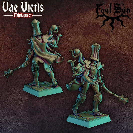 Foul Sun : Mutated knight, Dark Fantasy Knight, Mercenary Miniatures by Vae Victis, perfect for Fantasy Wargames and Tabletop RPGs