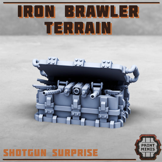 Iron Brawler Gang Traps - Sci-Fi Grimdark City Skirmish Warfare Mercenaries by Print Minis