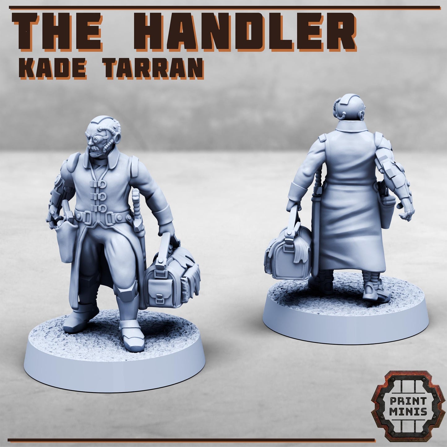 The Handler + The Delegate -  Sci-Fi Grimdark Mercenaries by Print Minis