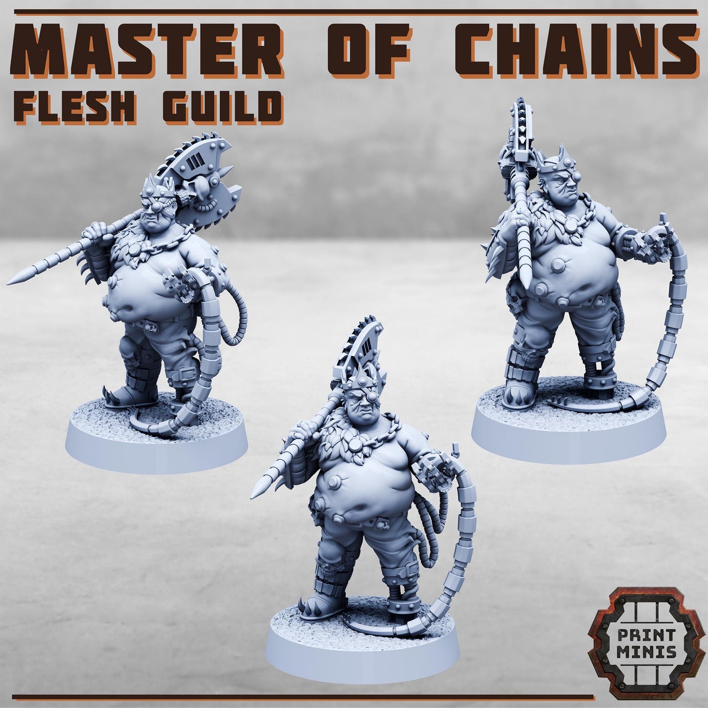 Master of Chains - Flesh Guild - Sci-Fi Grimdark Mercenaries by Print Minis