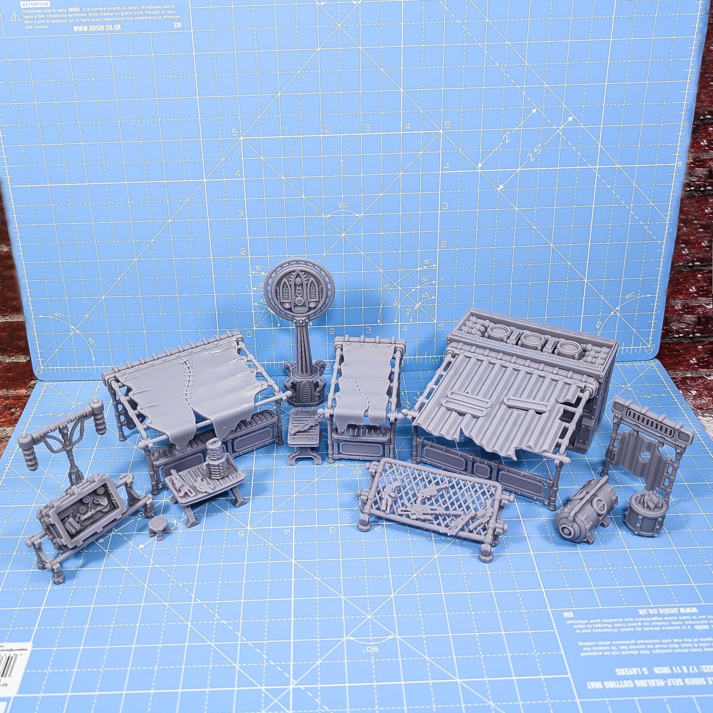Kraka Market - Sci-Fi City Skirmish Wargaming Terrain by Print Minis