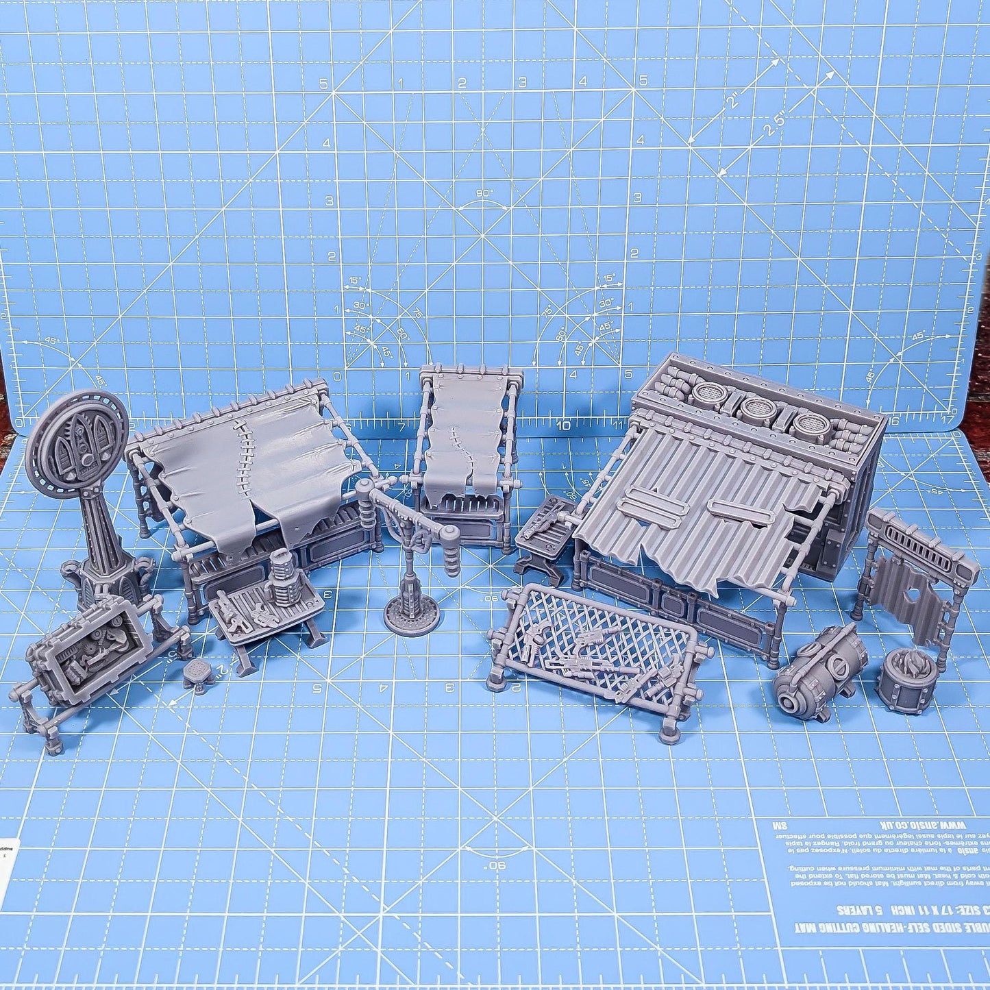 Kraka Market - Sci-Fi City Skirmish Wargaming Terrain by Print Minis