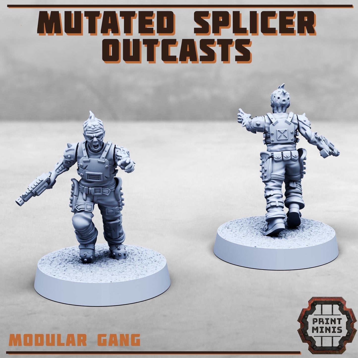 Mutated Splicer Outcast Gang -  Sci-Fi Grimdark Splicers by Print Minis
