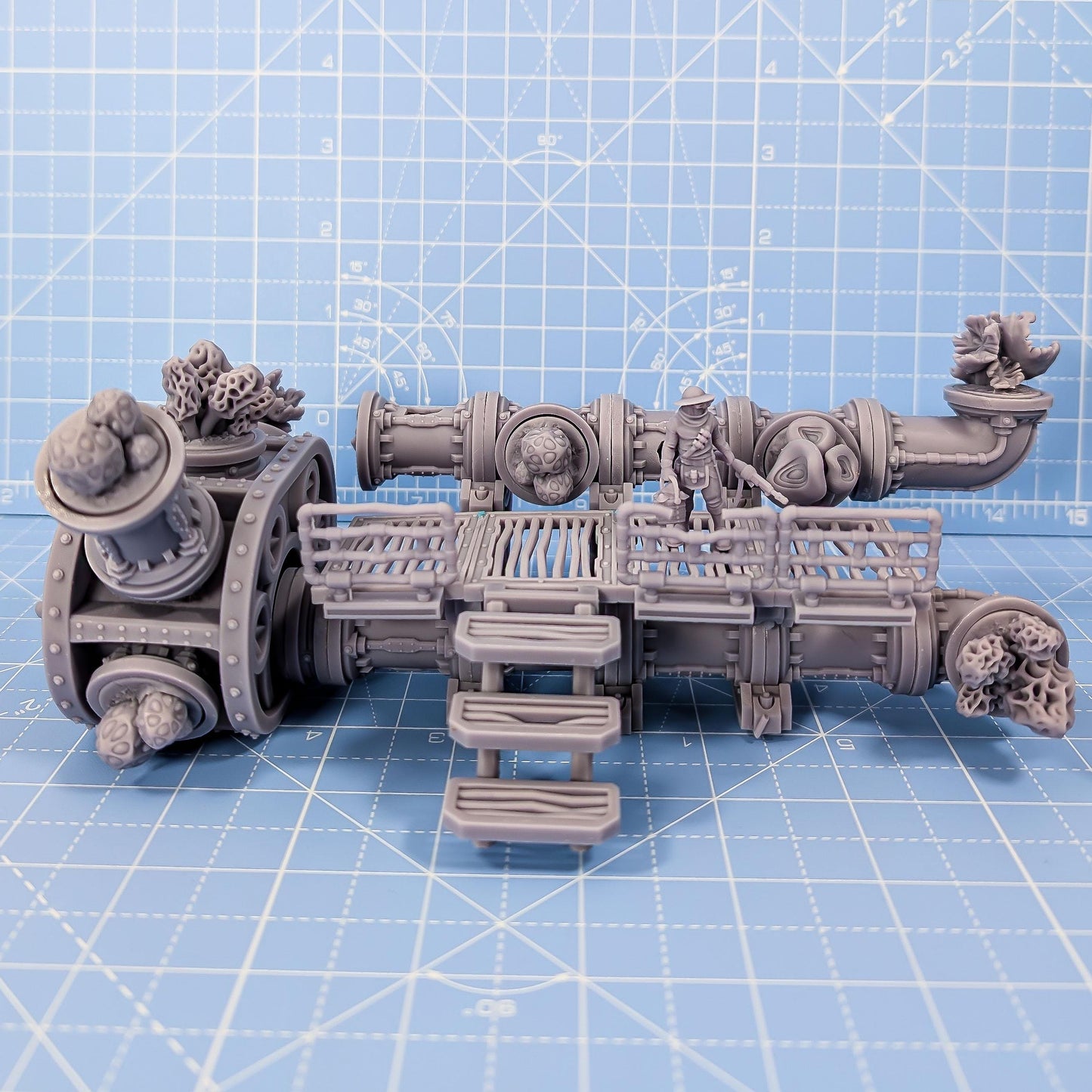 Mushroom Pipe Farm - Sci-Fi Space Industrial Terrain by Print Minis
