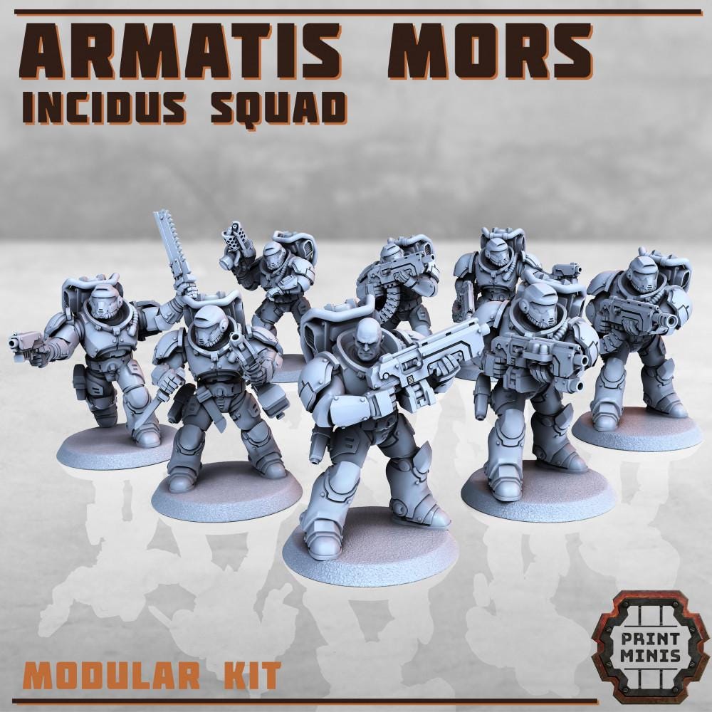 Armatis Mors - Combat Unit - Futuristic Marine Army, Sci-Fi Space Warriors by Print Minis