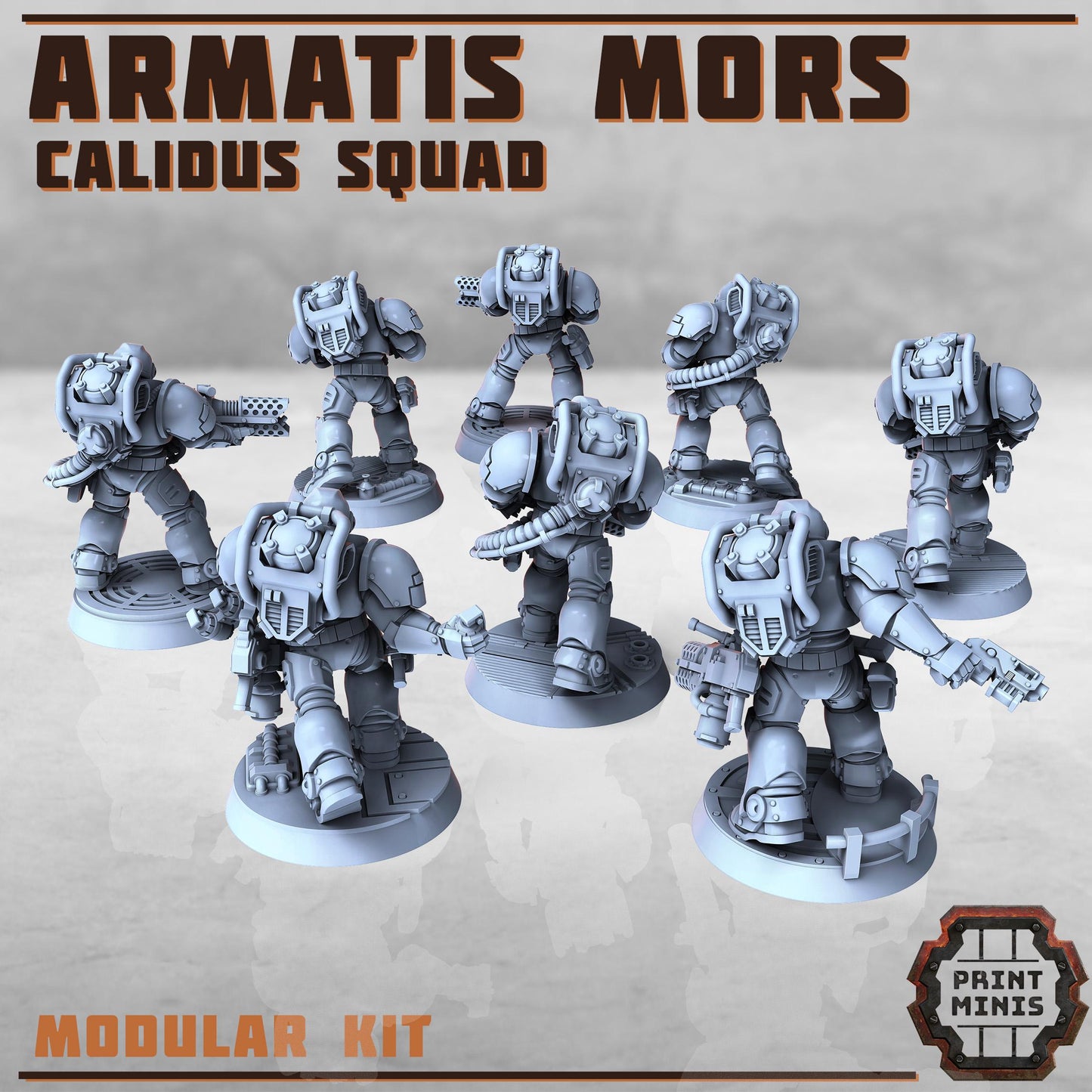 Armatis Mors - Combat Unit - Futuristic Marine Army, Sci-Fi Space Warriors by Print Minis