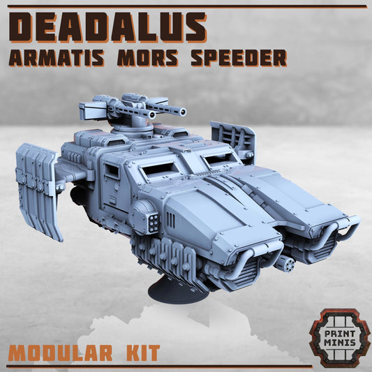 Daedalus Speeder - Armatis Mors - Futuristic Marine Army, Sci-Fi Space Walkers by Print Minis