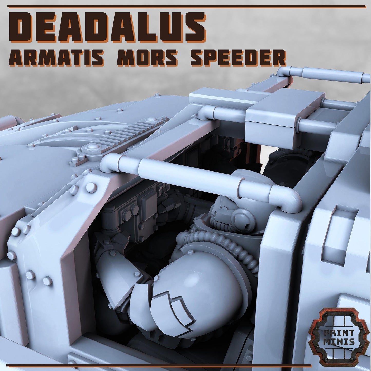 Daedalus Speeder - Armatis Mors - Futuristic Marine Army, Sci-Fi Space Walkers by Print Minis