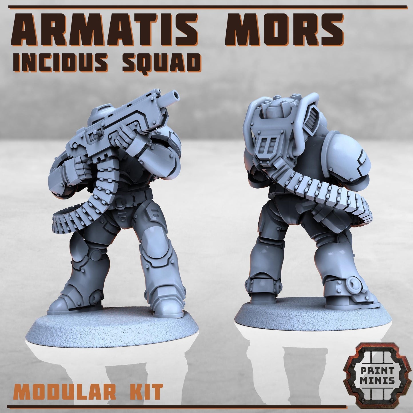 Armatis Mors Warriors - Incidus Squad - Futuristic Marine Army, Sci-Fi Space Warriors by Print Minis