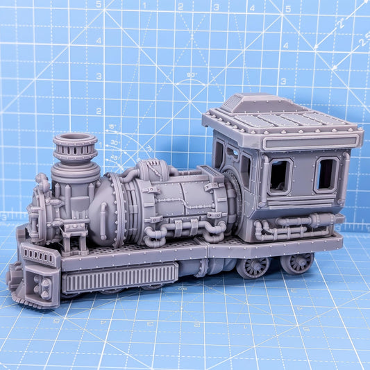 Ash Canyon Express - Sci-Fi Space Industrial Steampunk Train by Print Minis