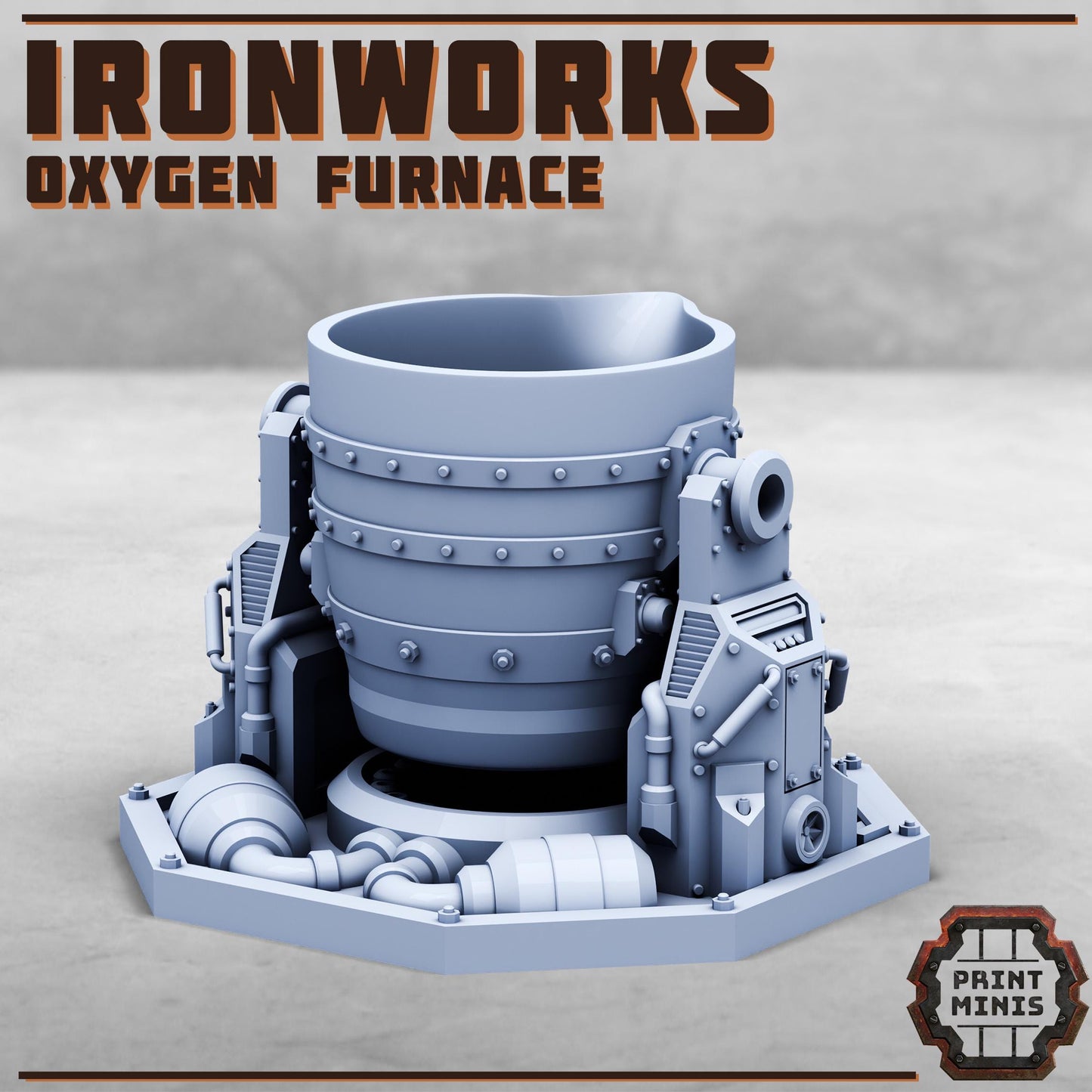 Forge Works - Ironworks Expansion - Sci-Fi Space Industrial Terrain by Print Minis