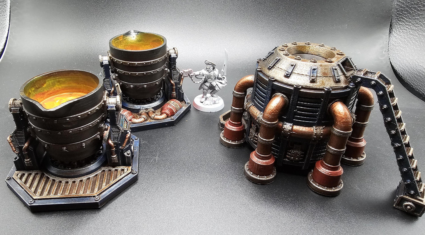 Forge Works - Ironworks Expansion - Sci-Fi Space Industrial Terrain by Print Minis