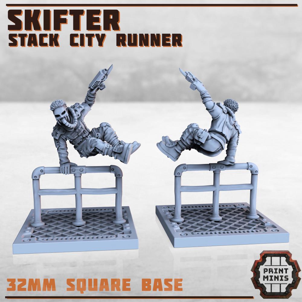 Ammo Bearer + City Runner - Sci-Fi Grimdark Mercenaries by Print Minis