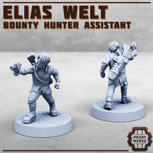 Kane Ivano + Elias Welt - Bounty Hunters -  Sci-Fi Grimdark Mercenaries by Print Minis