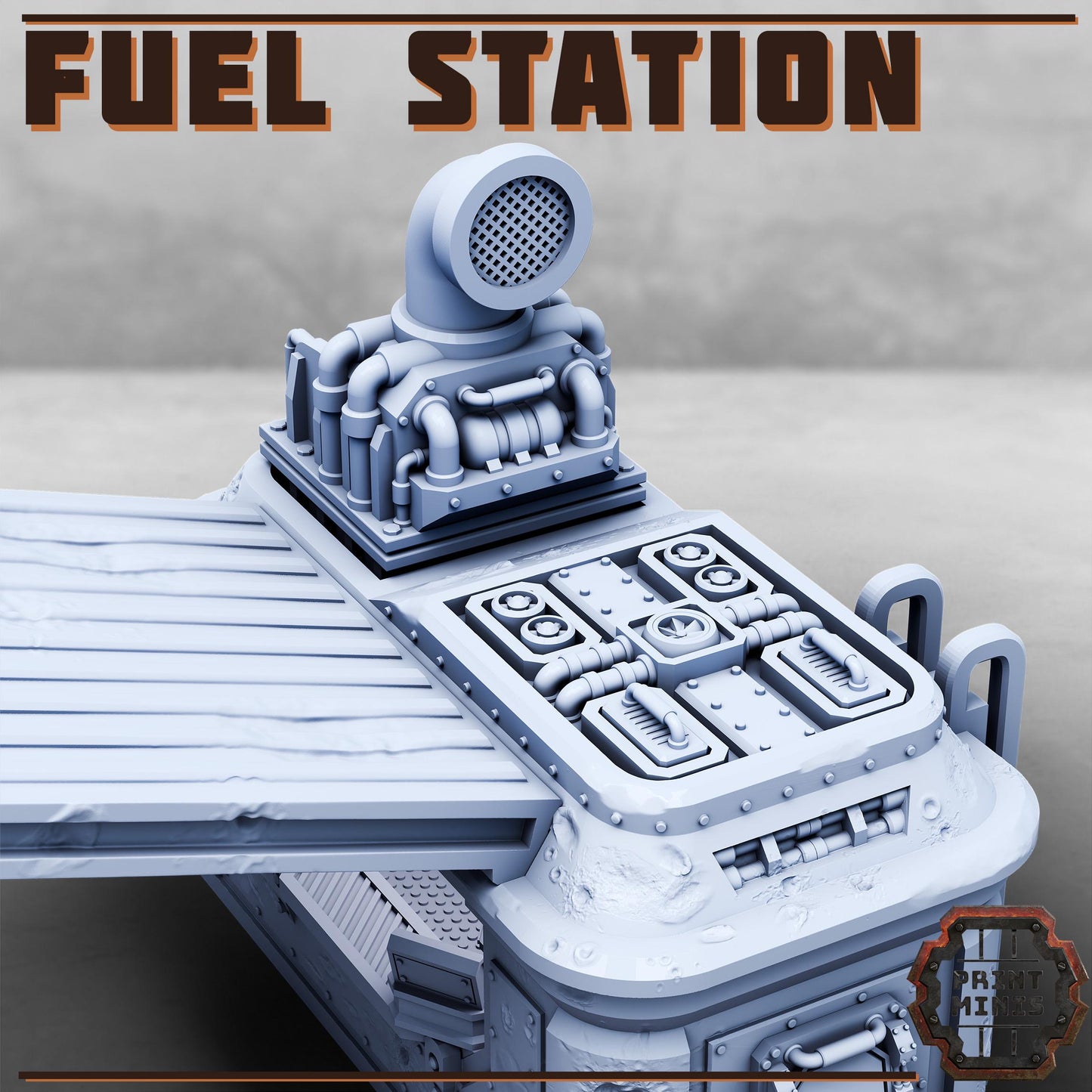Fuel Station - Sci-Fi Space Industrial Terrain by Print Minis