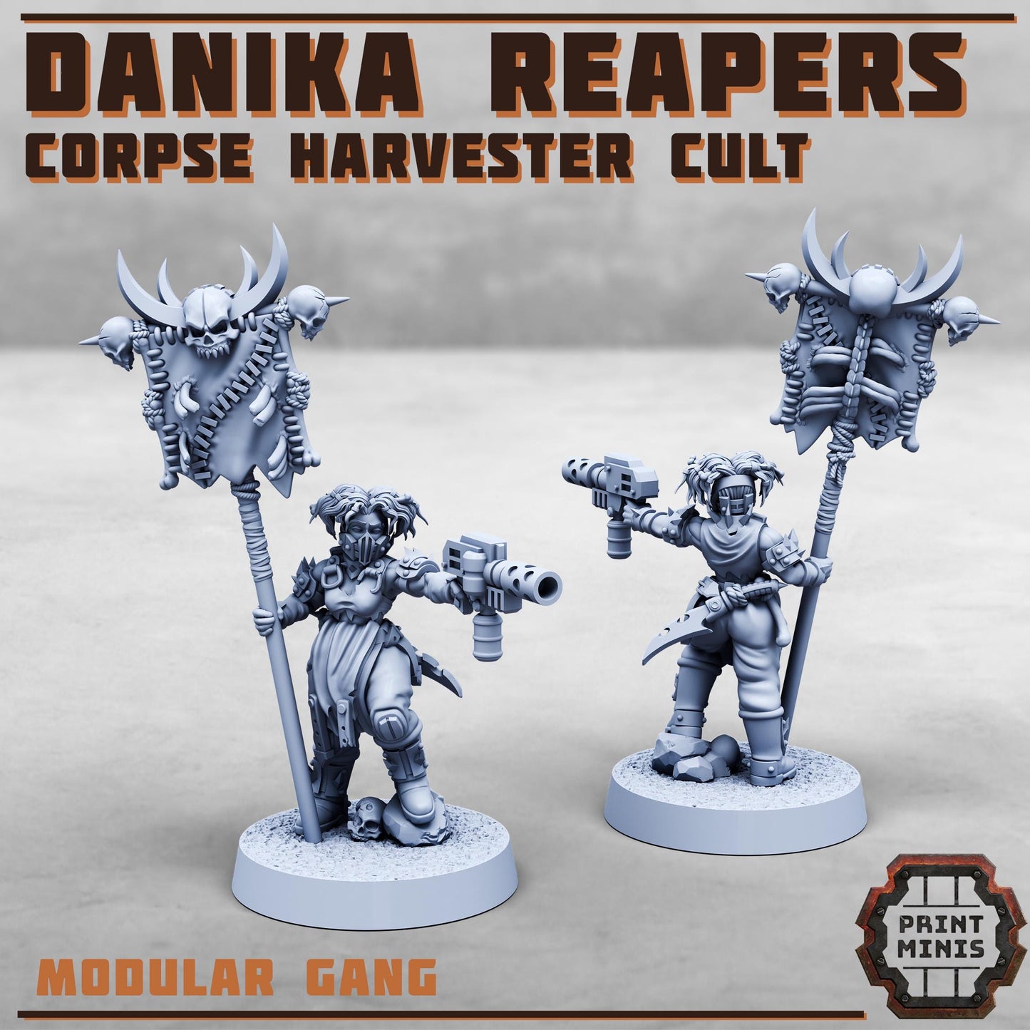 Danika Reapers - Corpse Harvester Cult -  Sci-Fi Grimdark Gang by Print Minis