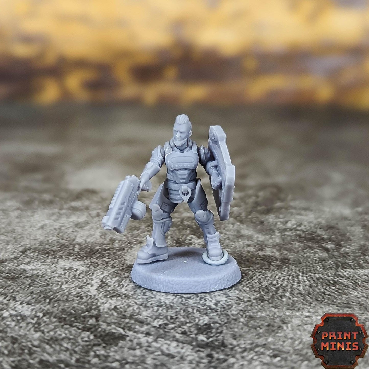 City Watch Police Enforcers -  Sci-Fi Grimdark Tech Hunter Mercenaries by Print Minis