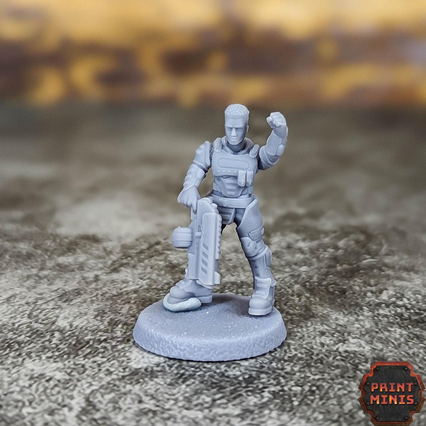City Watch Enforcers - Ready to Play Gang -  Sci-Fi Grimdark Tech Hunter Mercenaries by Print Minis
