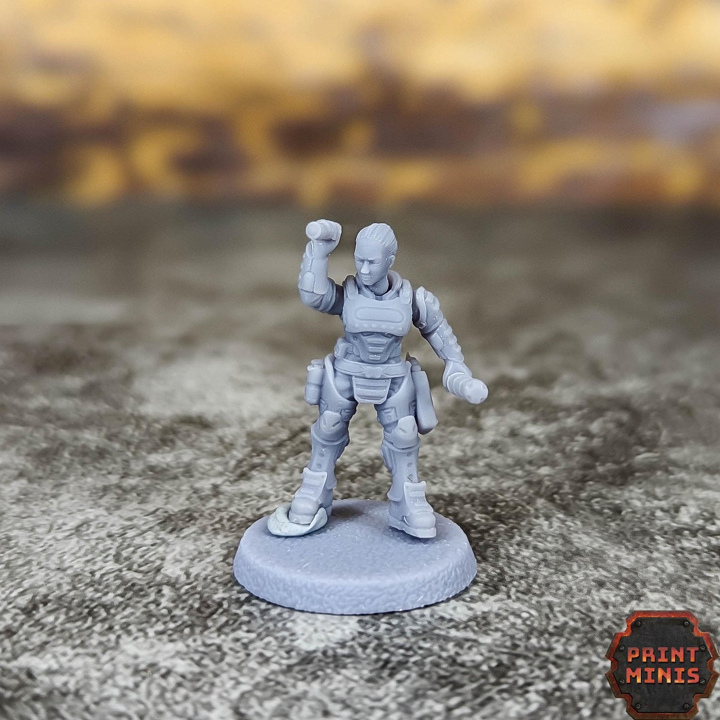 City Watch Enforcers - Ready to Play Gang -  Sci-Fi Grimdark Tech Hunter Mercenaries by Print Minis