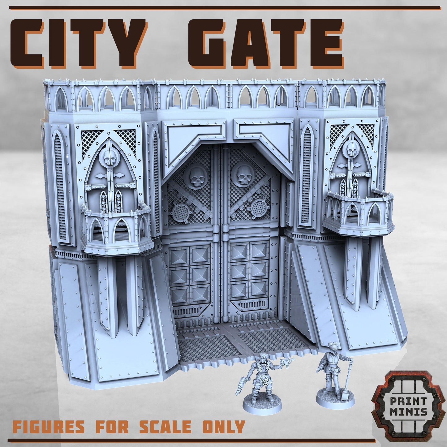City Fortress - Sci-Fi Space Industrial Terrain by Print Minis
