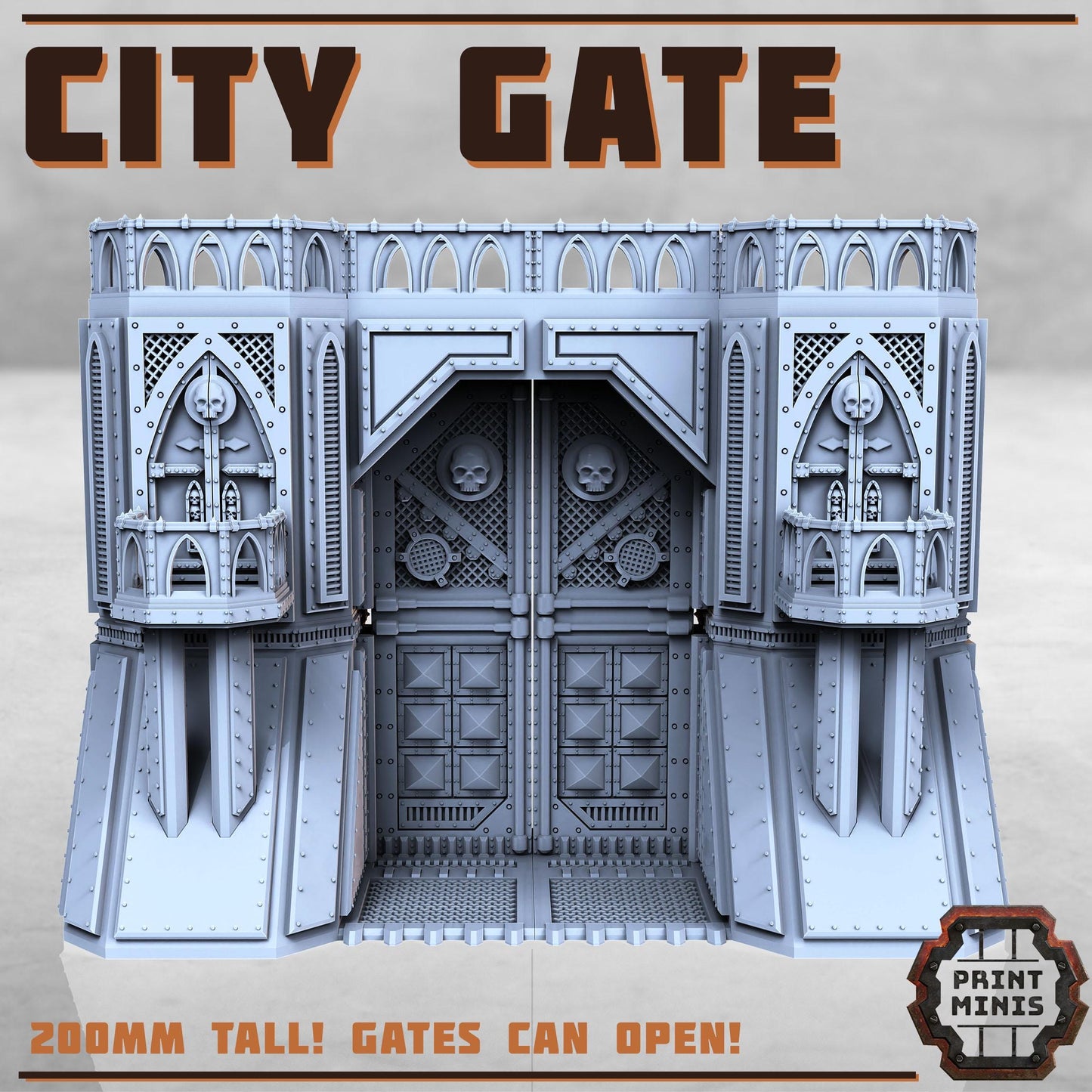 City Fortress - Sci-Fi Space Industrial Terrain by Print Minis