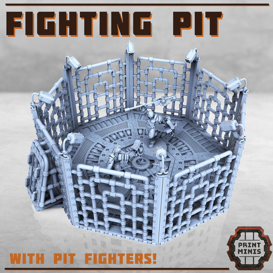 Cyborg Pit Fighters -  Sci-Fi Grimdark Mercenaries by Print Minis