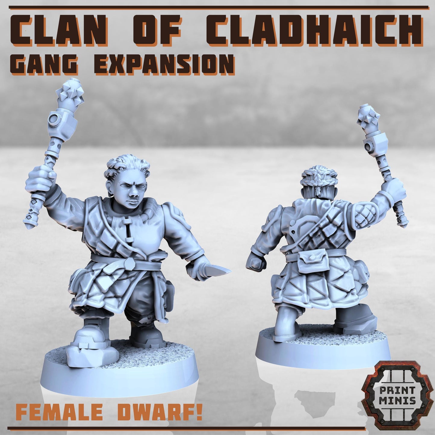Clan of Cladhaich - Gang Expansion -  Sci-Fi Grimdark Space Dwarf Mercenaries by Print Minis