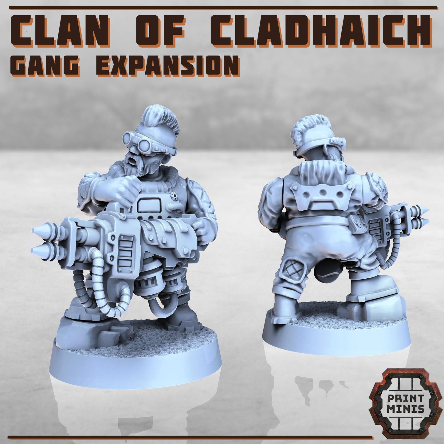 Clan of Cladhaich - Gang Expansion -  Sci-Fi Grimdark Space Dwarf Mercenaries by Print Minis