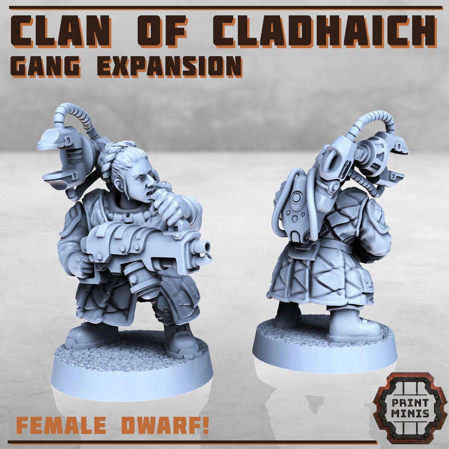 Clan of Cladhaich - Gang Expansion -  Sci-Fi Grimdark Space Dwarf Mercenaries by Print Minis