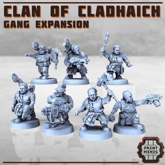 Clan of Cladhaich - Gang Expansion -  Sci-Fi Grimdark Space Dwarf Mercenaries by Print Minis