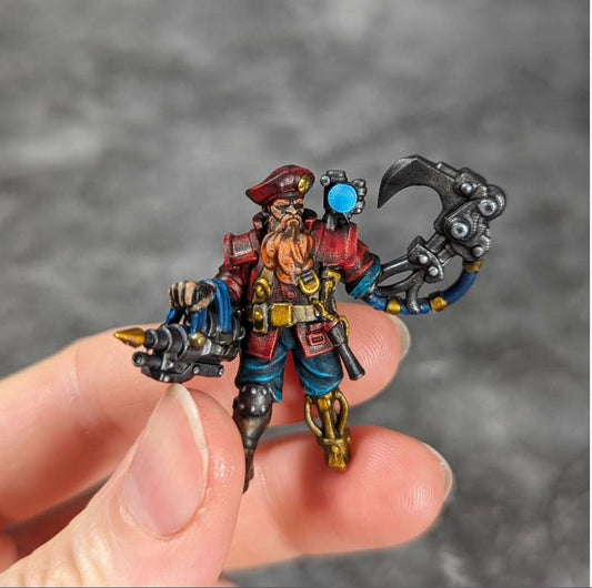 Grace Sullivan - Sump Pirate Captain -  Sci-Fi Grimdark Sump Pirate by Print Minis