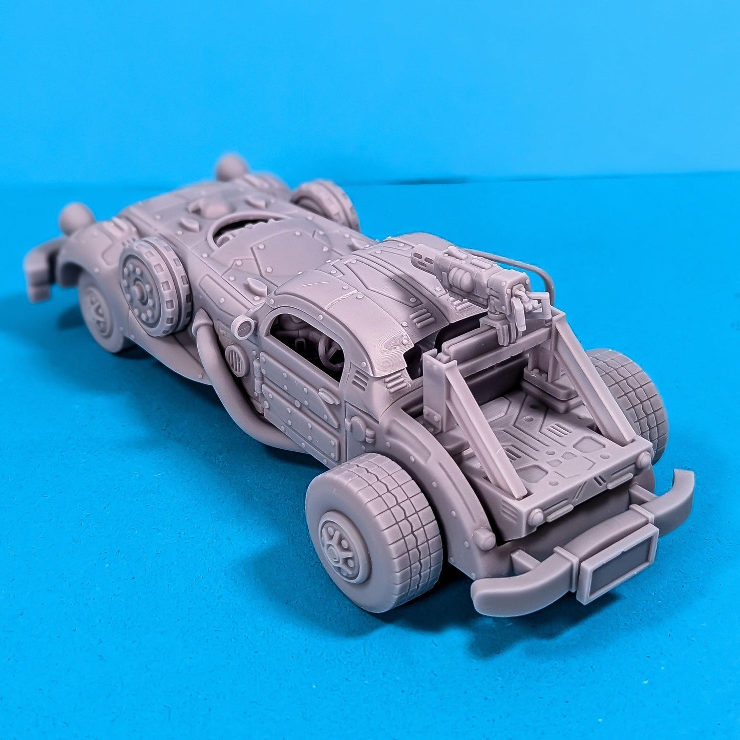 Classic Race Car - Angelika w/ Silent Spectres - Silent Spectre Gangers - Sci-Fi Grimdark Mercenaries by Print Minis