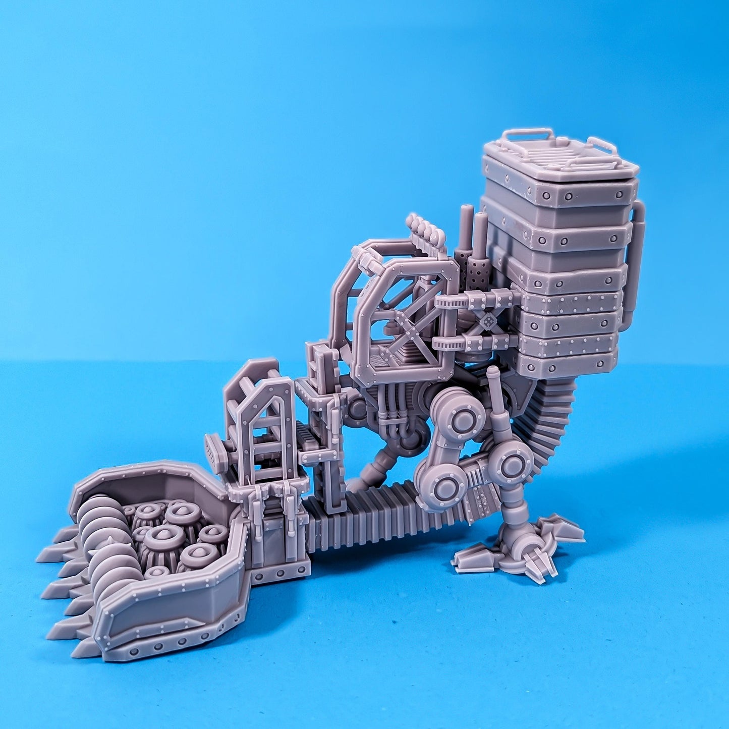 Harvester Bot with drivers - Corpse Harvester Cult -  Sci-Fi Grimdark Gang by Print Minis