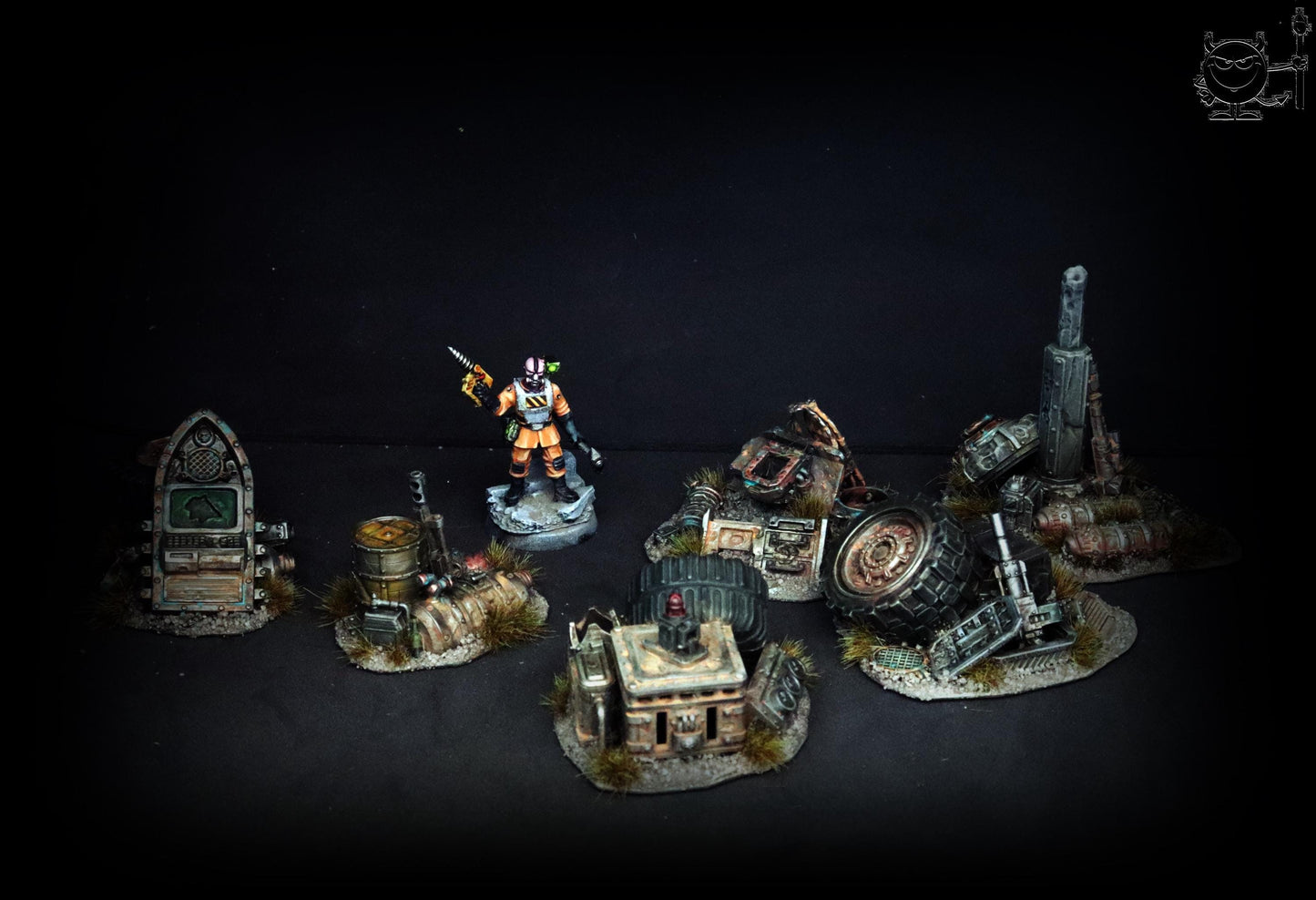 Industrial Trash Piles - Sci-Fi Space Industrial Terrain by Print Minis