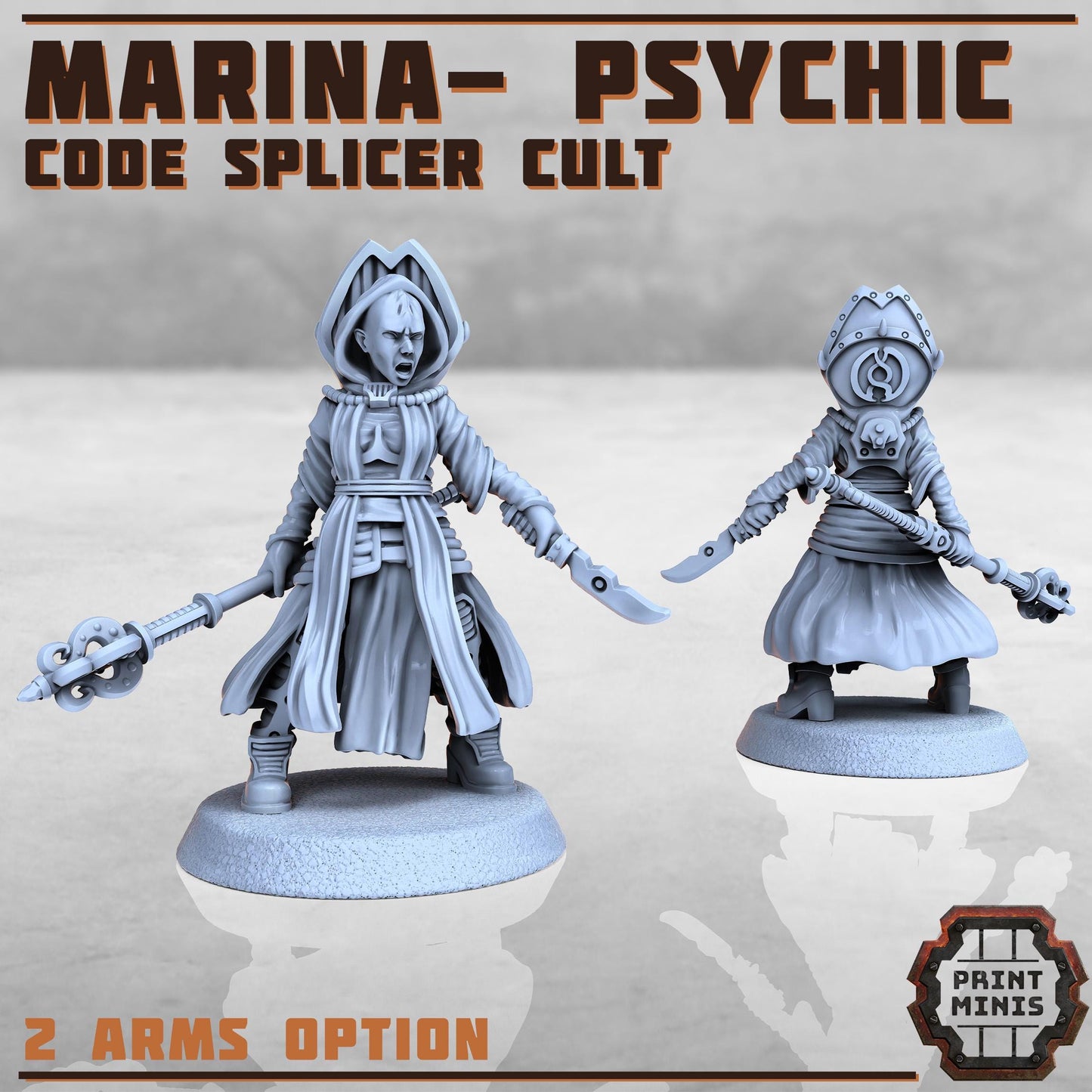 Marina - Code Splicer Cult -  Sci-Fi Grimdark Splicers by Print Minis