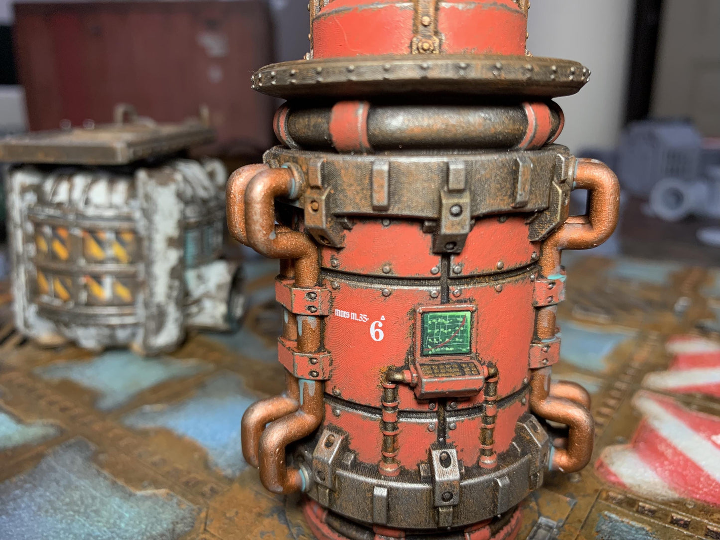Industrial Chimney - Sci-Fi Space Industrial Terrain by Print Minis