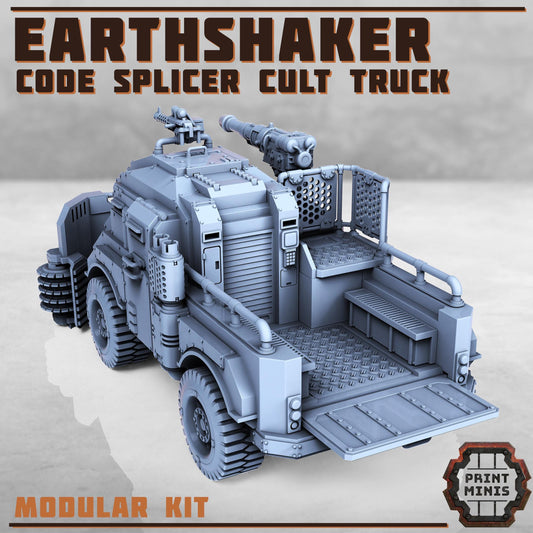 Earthshaker Truck - Code Splicer Cult -  Sci-Fi Grimdark Splicers by Print Minis