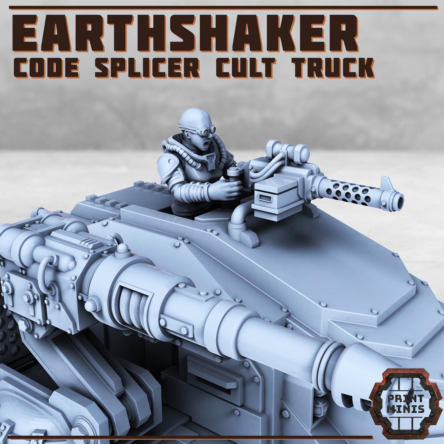 Earthshaker Truck - Code Splicer Cult -  Sci-Fi Grimdark Splicers by Print Minis