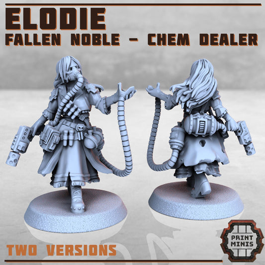 Elodie - Chem Dealer -  Sci-Fi Grimdark Mercenaries by Print Minis