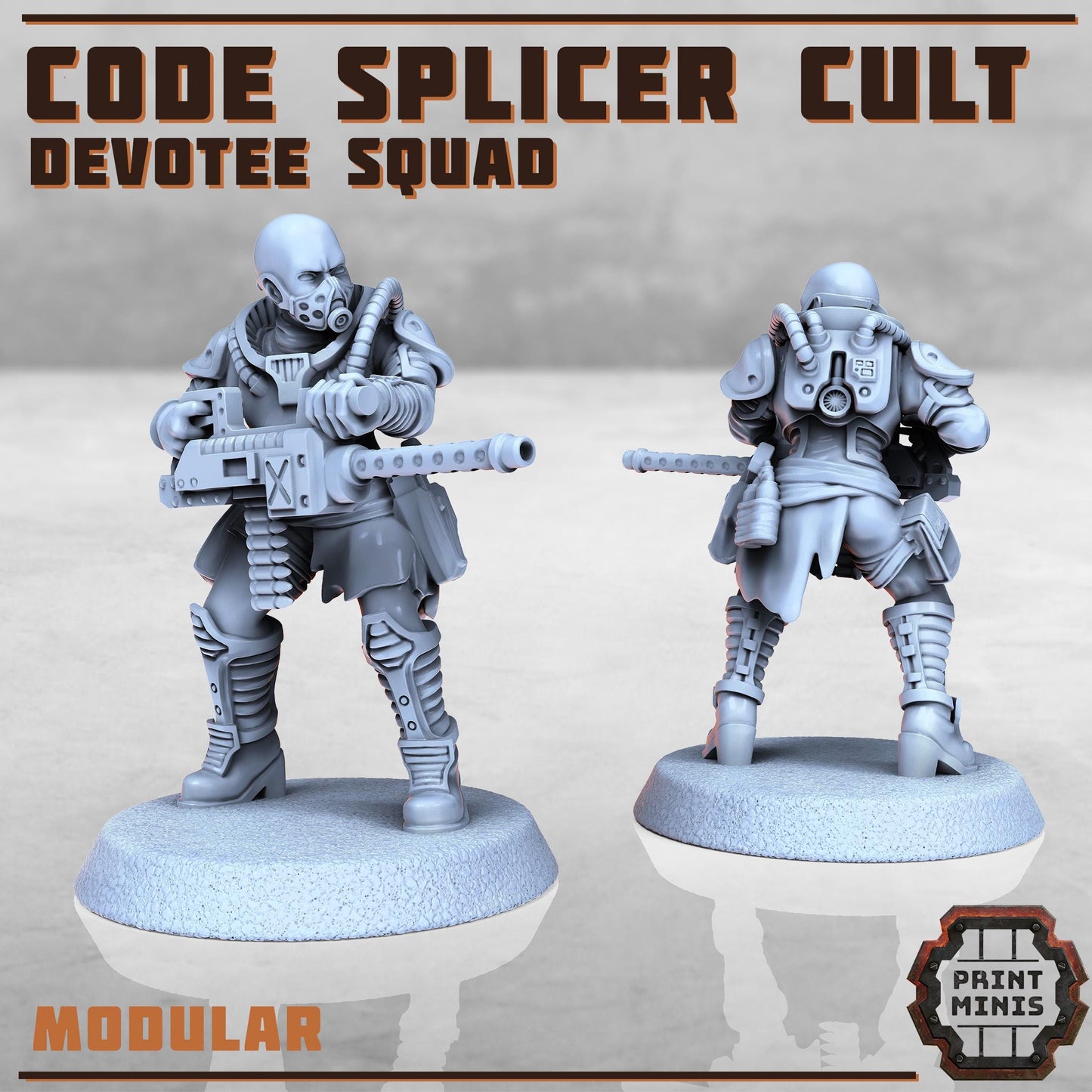 Code Splicer Cult - Devotee Squad -  Sci-Fi Grimdark Splicers by Print Minis