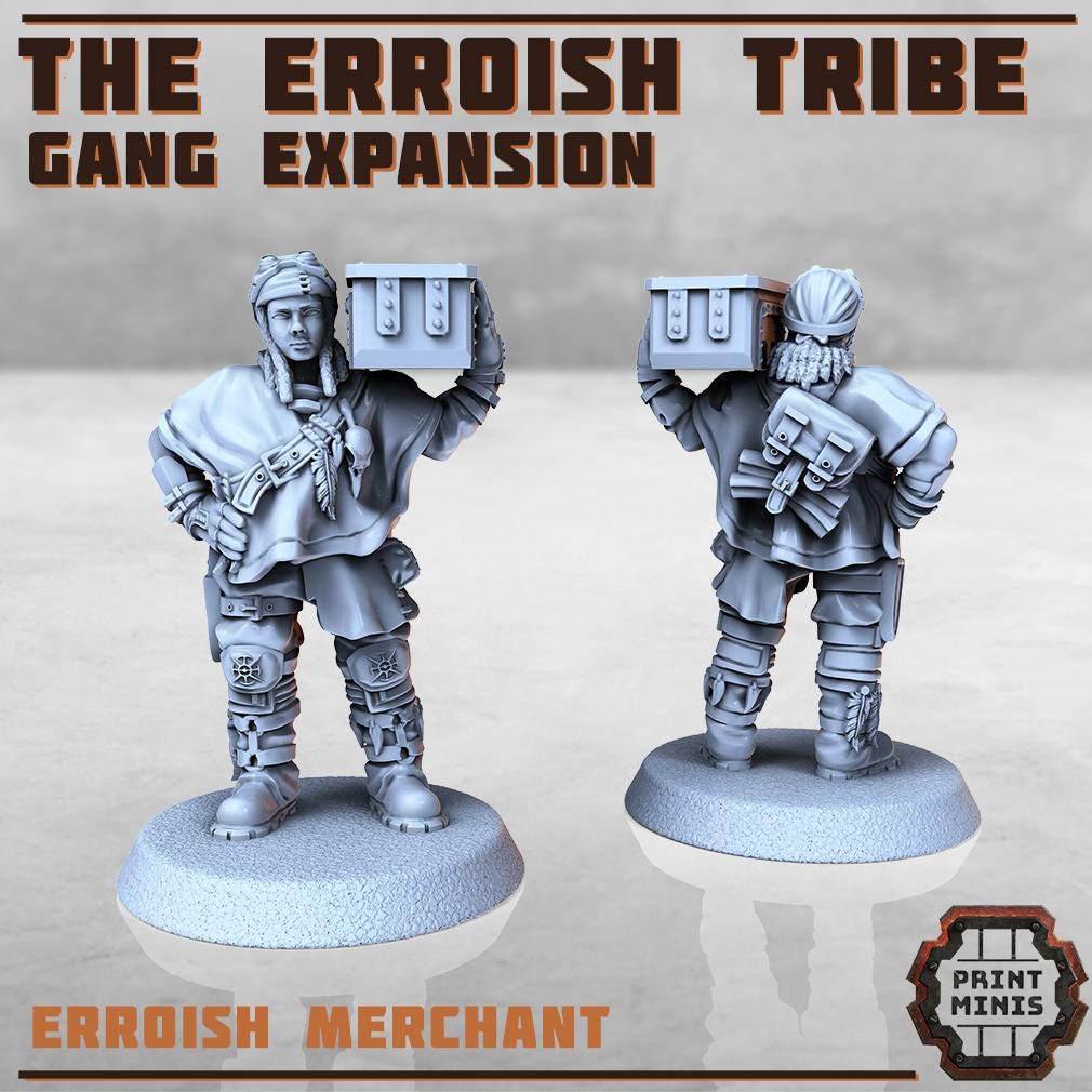 The Erroish Tribe - Gang Expansion -  Sci-Fi Grimdark Mercenaries by Print Minis
