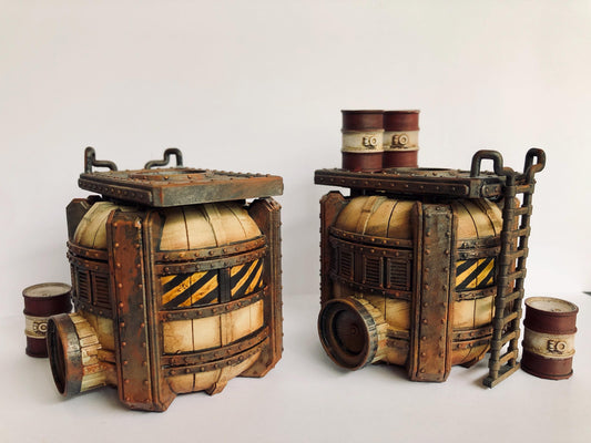 Fuel Station - Sci-Fi Space Industrial Terrain by Print Minis