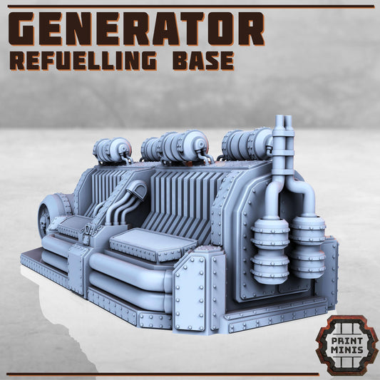Generator - Refuelling Base - Sci-Fi Space Industrial Terrain by Print Minis