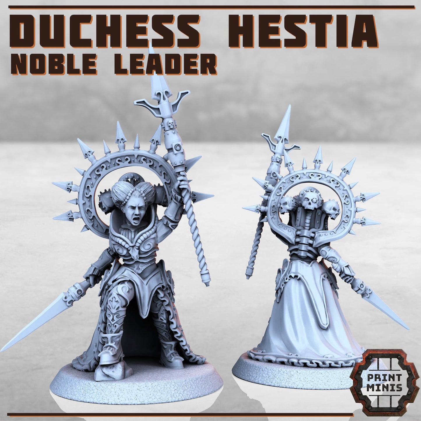 Duchess Hestia - Noble Leader -  Sci-Fi Grimdark Mercenaries by Print Minis