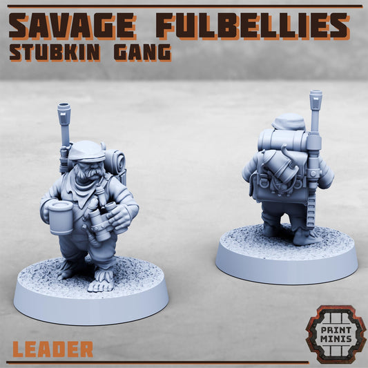 Savage Fulbellies - Stubkin Gang - Sci-Fi Grimdark Smallfolk by Print Minis