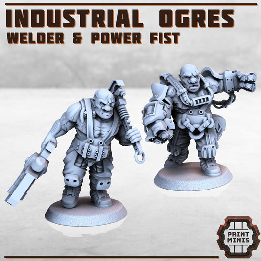 Industrial Slave Ogres  -  Sci-Fi Grimdark Ogres by Print Minis