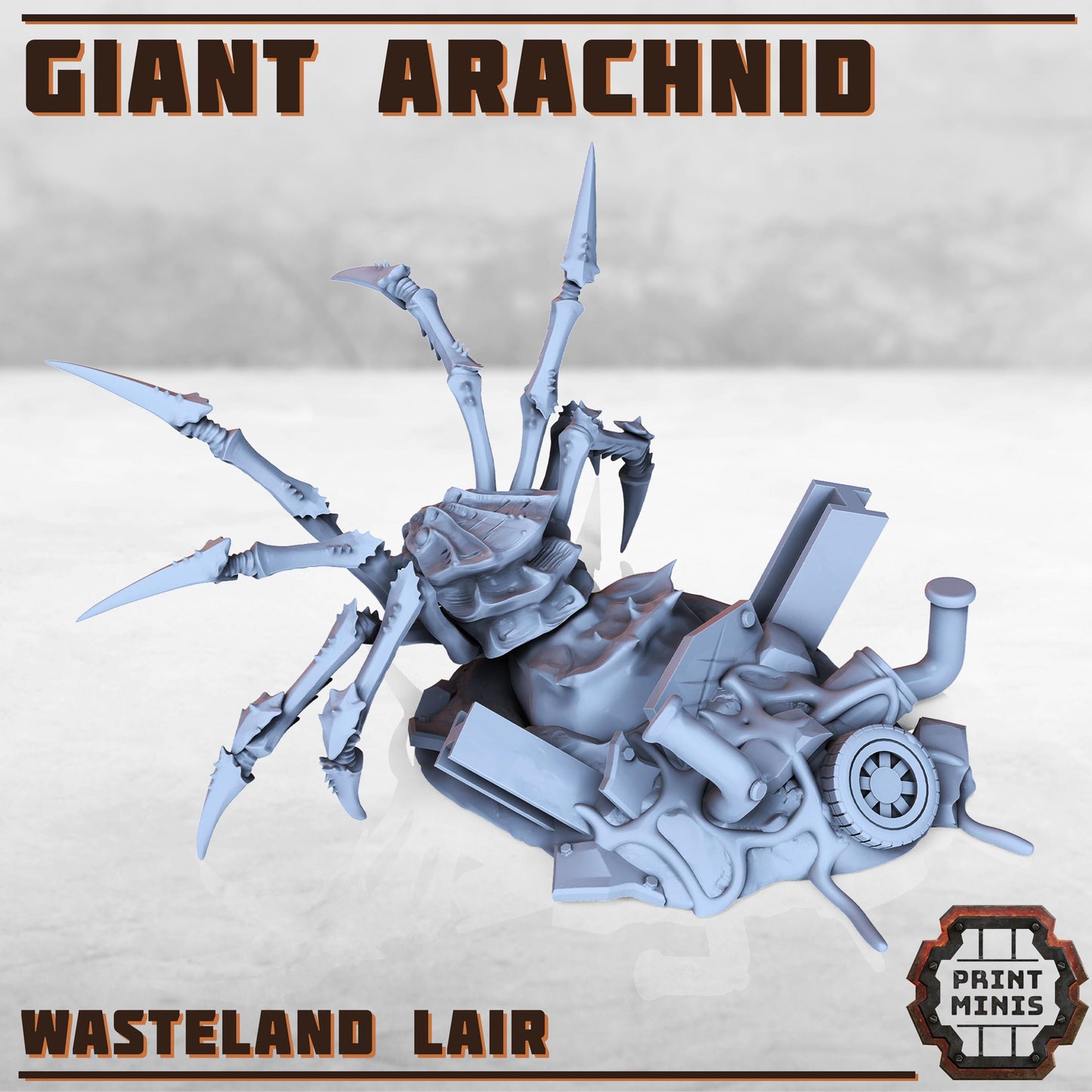 Giant Wasteland Arachnid -  Sci-Fi Grimdark Monsters by Print Minis