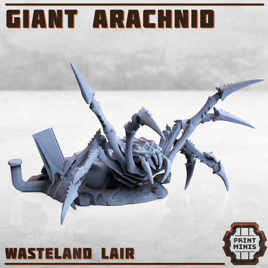 Giant Wasteland Arachnid -  Sci-Fi Grimdark Monsters by Print Minis