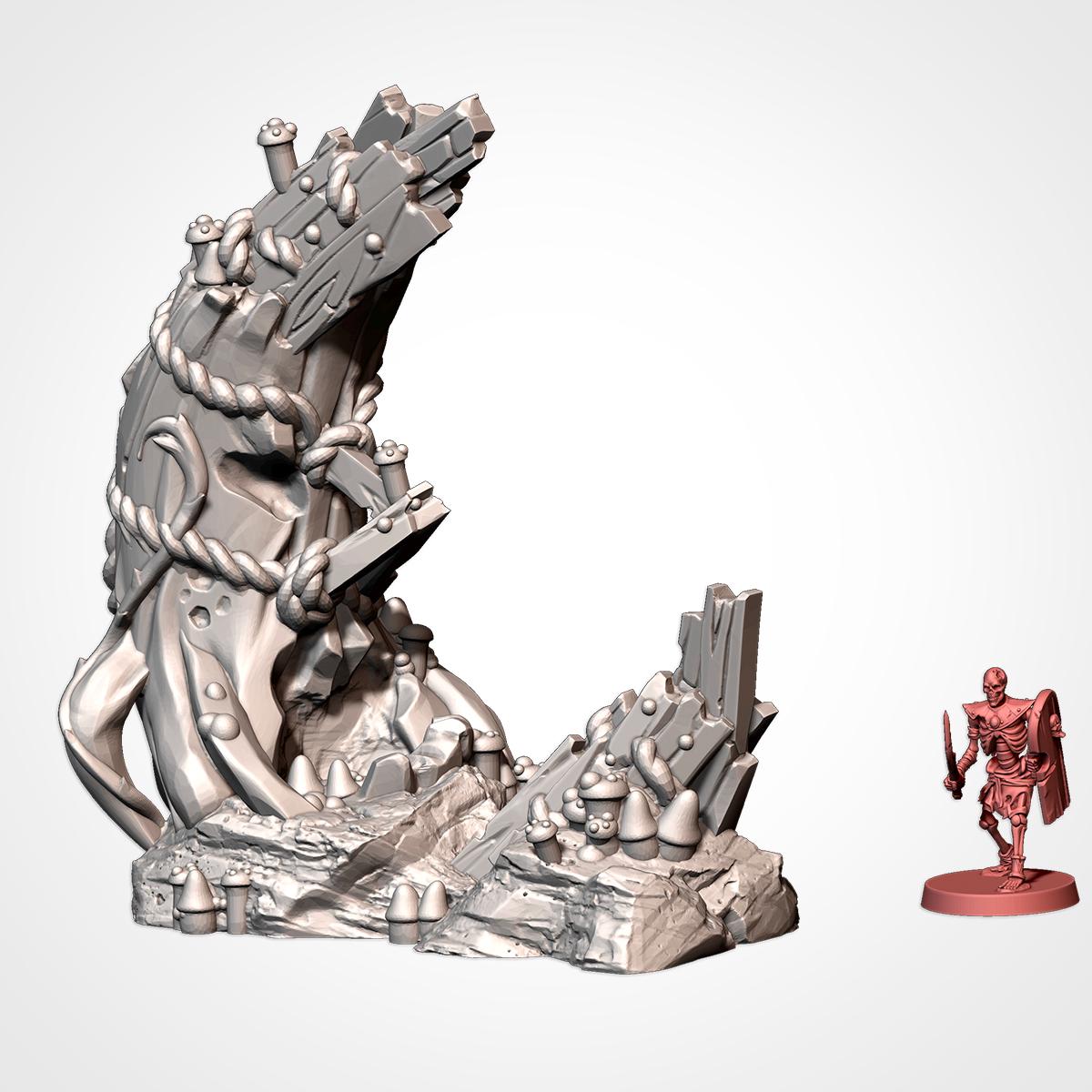 GOBLIN CAMP Txarli Factor Terrain Monument Set, Perfect for Tabletop Wargames